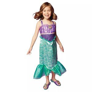 Disney Princess Ariel Dress Costume Dress Up Size 4-6x Pretend Play